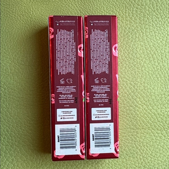 Lime Crime Velvetines Saint Liquid Matte Lipstick Set of Two NEW - Picture 3 of 4